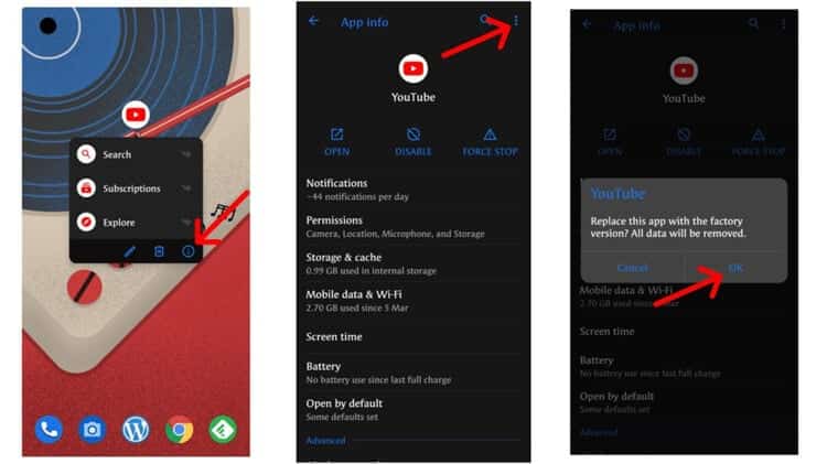 Downgrade Your YouTube App Version