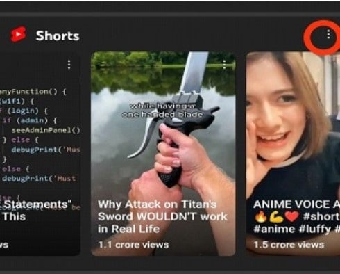 Remove YouTube Shorts from the Feed